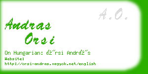 andras orsi business card